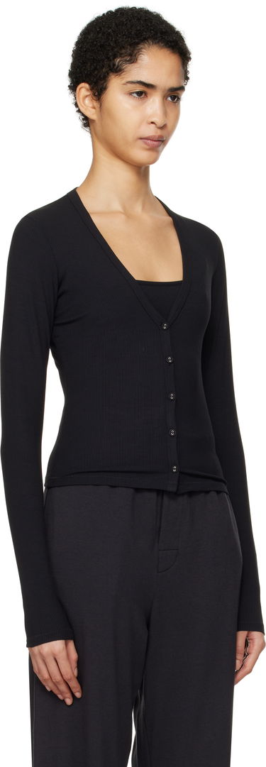 Пуловер SKIMS Lounge Knit Cardigan Черно | LS-LST-6742W, 1