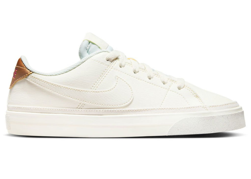 Кецове и обувки Nike Court Legacy Next Nature Phantom Metallic Red Bronze (Women's) Бяло | DH3161-003, 0