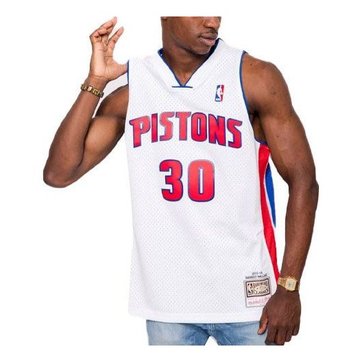 Фланелка Mitchell & Ness Swingman Jersey Pistons 2003 Rasheed Wallace by Mitchell & Ness Бяло | BA81MB-DPI-W-NO0