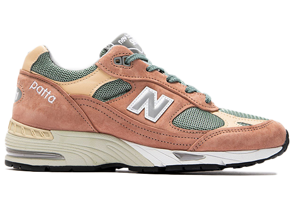Кецове и обувки New Balance Patta x 991 Made in England "Dusty Pink" Розово | M991PAT, 0