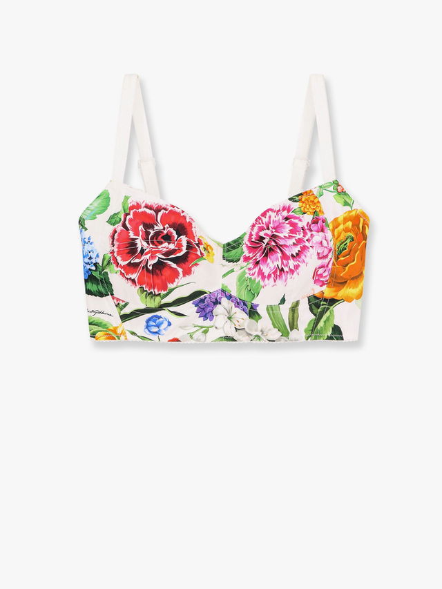 Dolce & Gabbana Floral Print Crop Top
