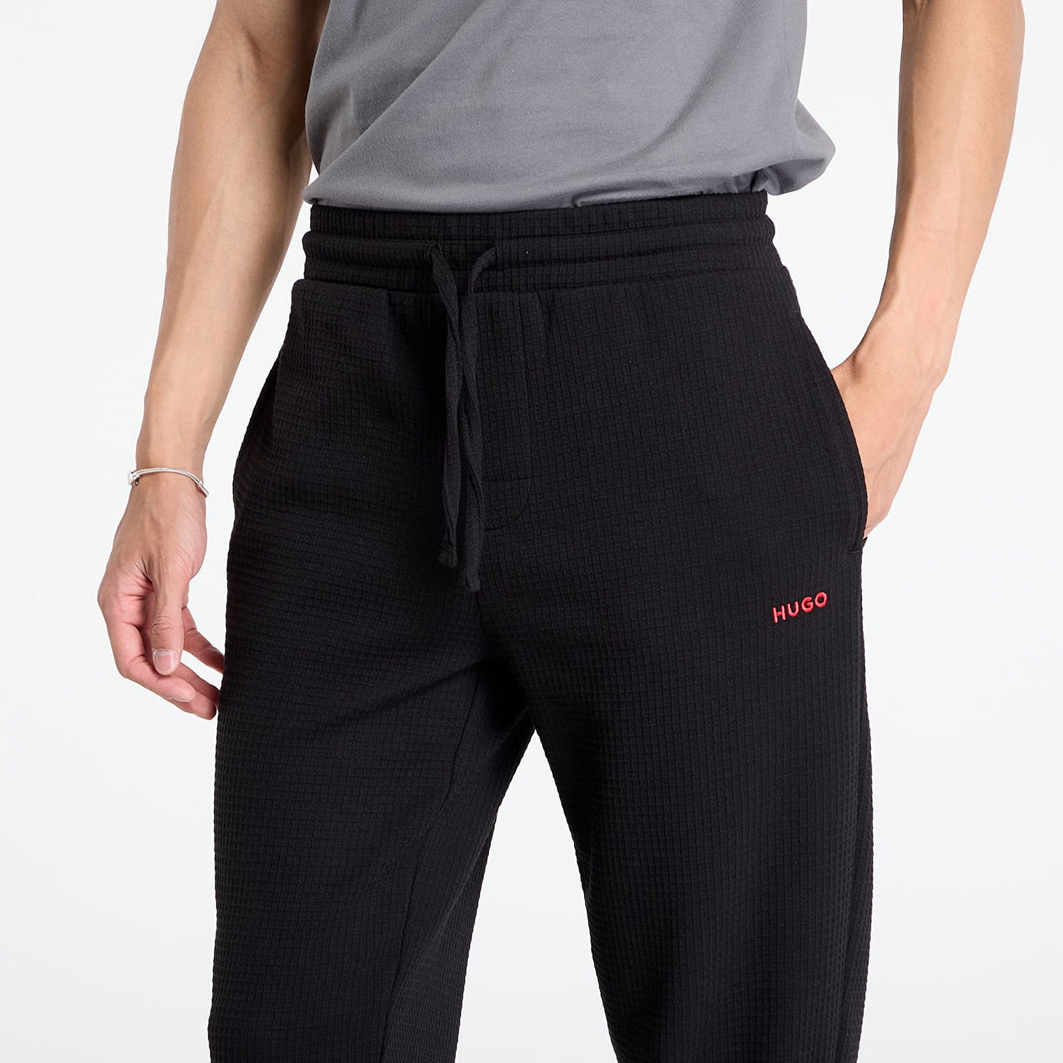 Спортни панталони BOSS Hugo Boss Austin Waffle Lounge Pants Черно | 50532012-001, 1