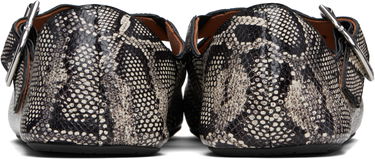 Кецове и обувки Alaïa ALAÏA Criss Cross Snake Ballerina Flats Черно | AA3A046I054, 1