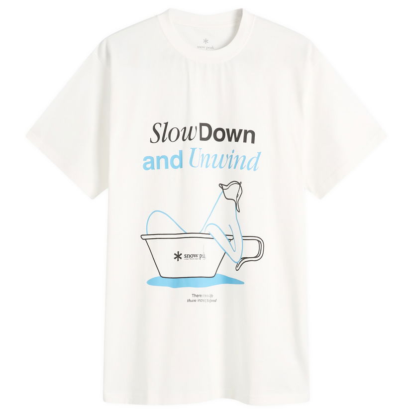 Тениска Snow Peak Snow Peak Relaxation Graphic T-Shirt Бяло | TS-25AU005-OFW