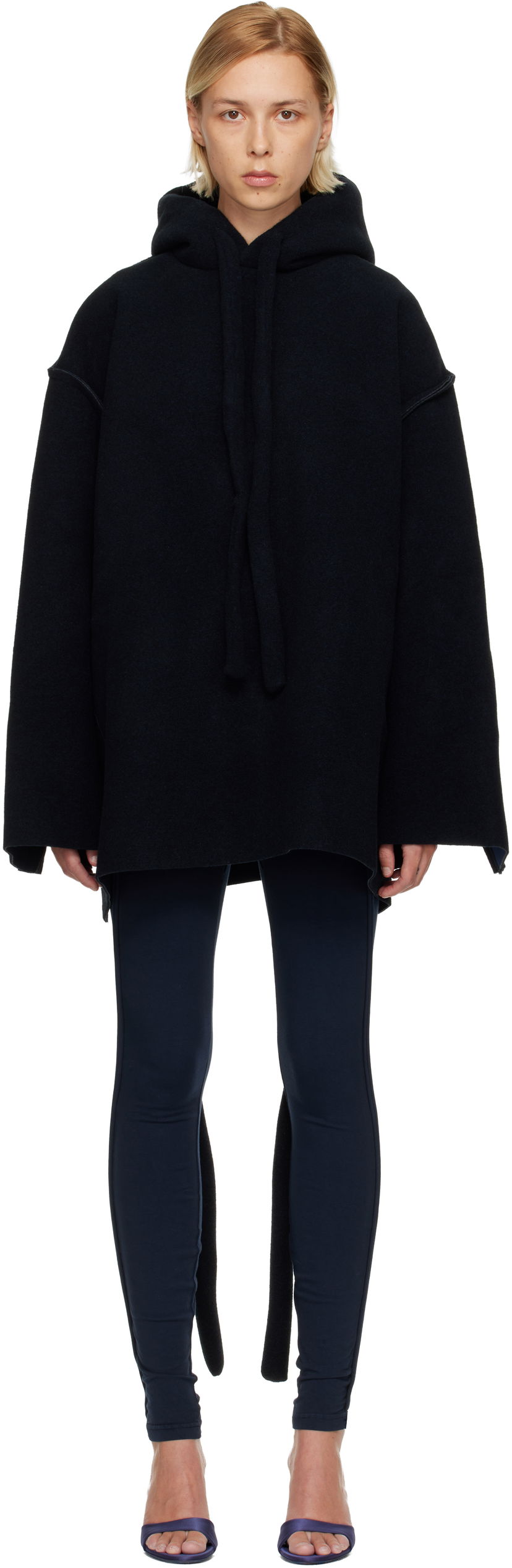 Суитчър Ottolinger Felted Scuba Anorak Черно | 109-106709-01