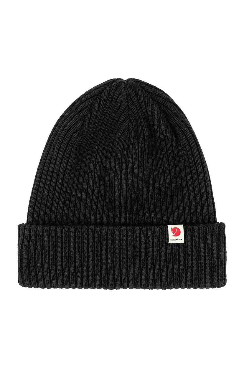 Шапка FJÄLLRÄVEN Rib Hat Beanie Черно | F13100184.550