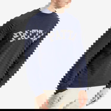 Пуловер Patta Patta Arc Logo Mesh Long Sleeve T-Shirt Тъмно синьо | POC-SS25-5150-299-0002-153, 2