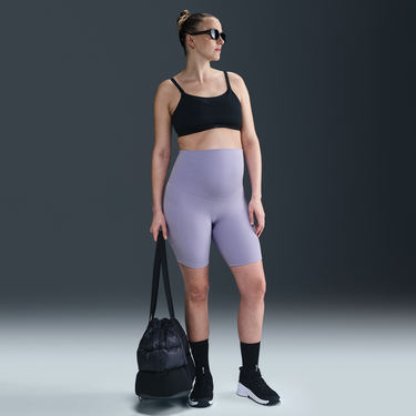 Сутиен Nike One Maternity High-Waisted Pocket Bike Shorts 8" (M) Лилаво | FN3247-533, 4