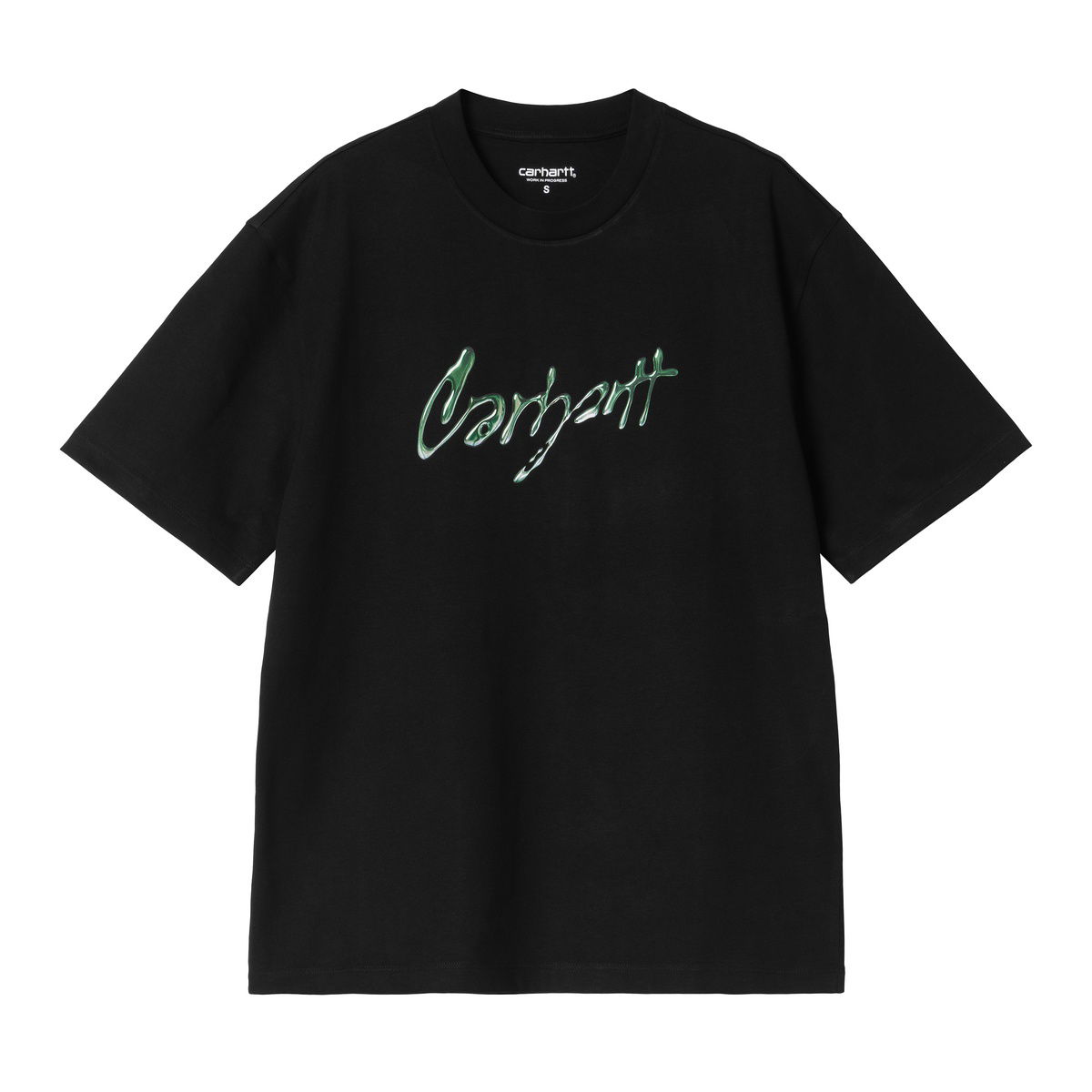 Тениска Carhartt WIP Short Sleeve Drip Script T-Shirt Черно | I034404_2, 0