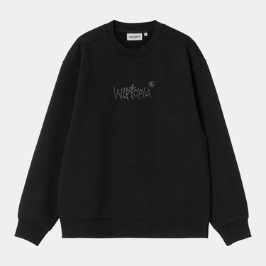 Суитчър Carhartt WIP W' Wiptopia Script Sweatshirt Черно | I035515_26, 3