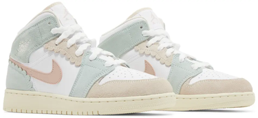 Кецове и обувки Jordan Air Jordan 1 Mid SE Pink Oxford (GS) Бяло | DZ5361-100, 4