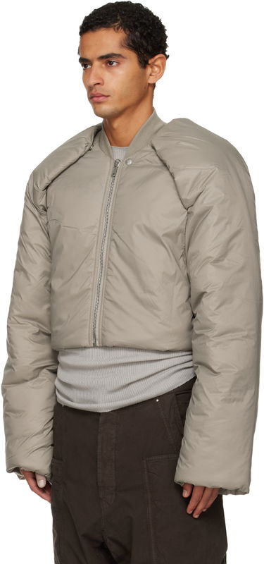 Пухо яке Rick Owens Rick Owens DRKSHDW Concordians Convertible Cropped High-Neck Puffer Jacket Бежово | DU02E7777 NP, 3