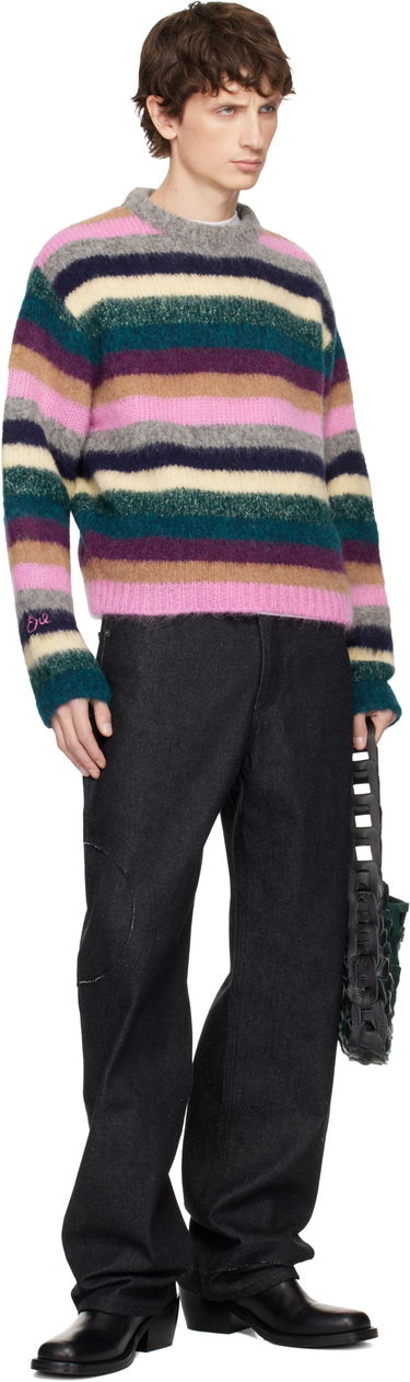 Пуловер ERL Striped Alpaca Crewneck Sweater Многоцветен | ERL11N002, 3