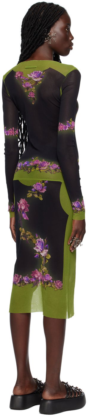 Pокля Jean Paul Gaultier 'The Fleurs Petit Grand' Midi Dress Многоцветен | 23/12-F- RO045-T525-4000, 2