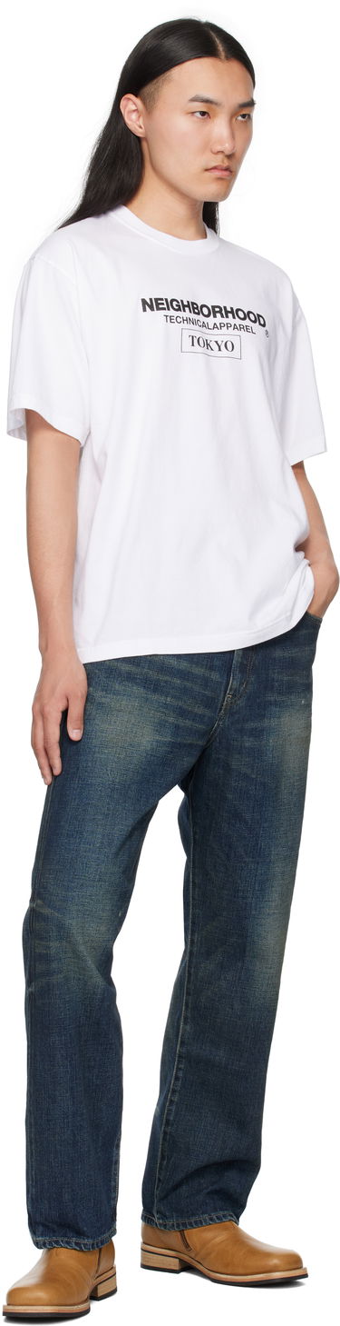 Тениска Neighborhood Neighborhood N.H SS-16 Graphic T-Shirt Бяло | 251PCNH-ST16, 3