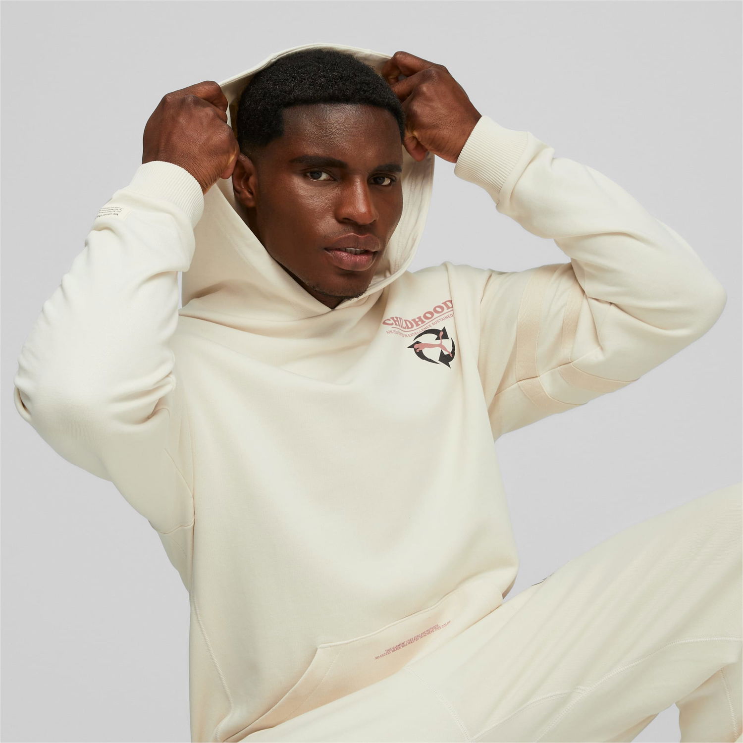 Суитчър Puma x CHILDHOOD DREAMS Basketball Hoodie Бежово | 536831_01, 0