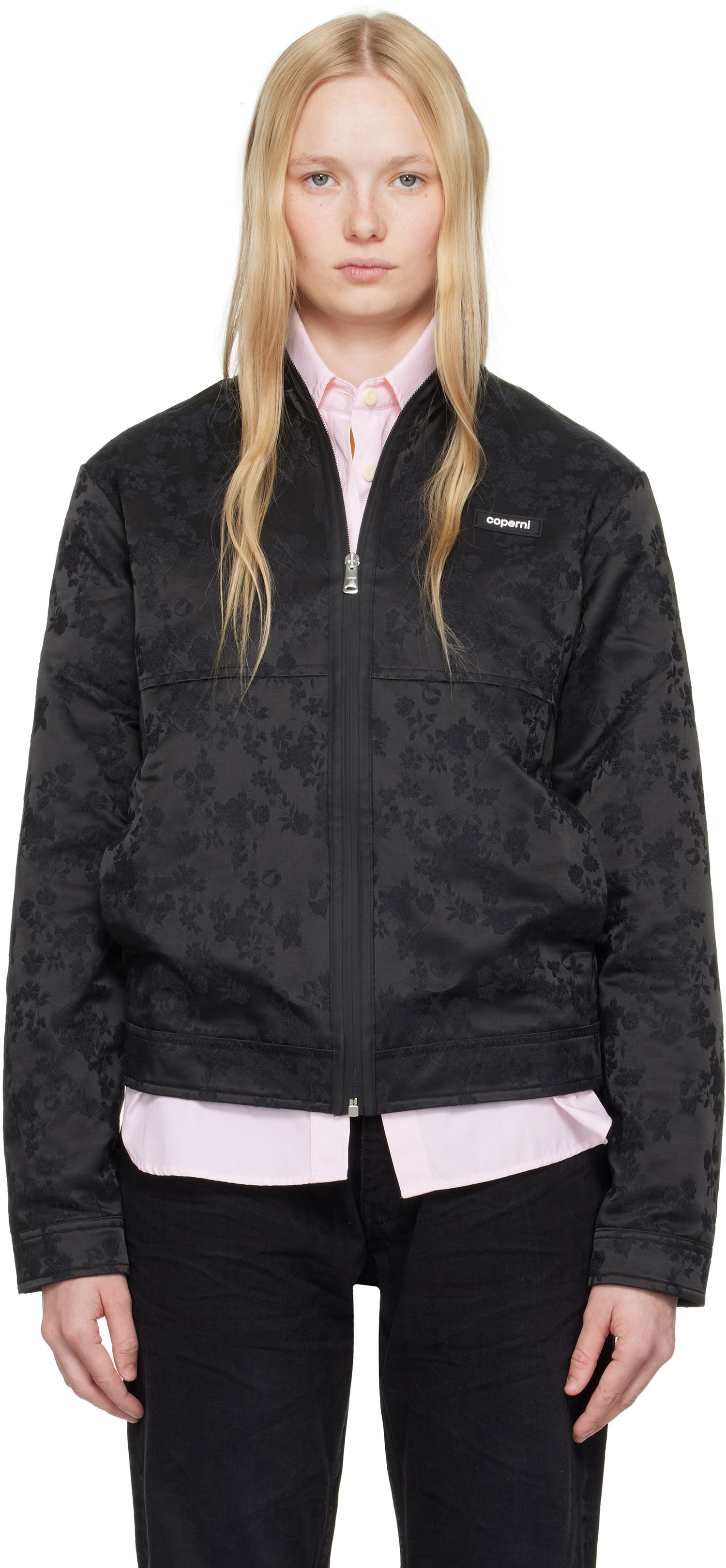Яке Coperni Coperni Jacquard Zip-Up Jacket Черно | COPOW39F2033, 0
