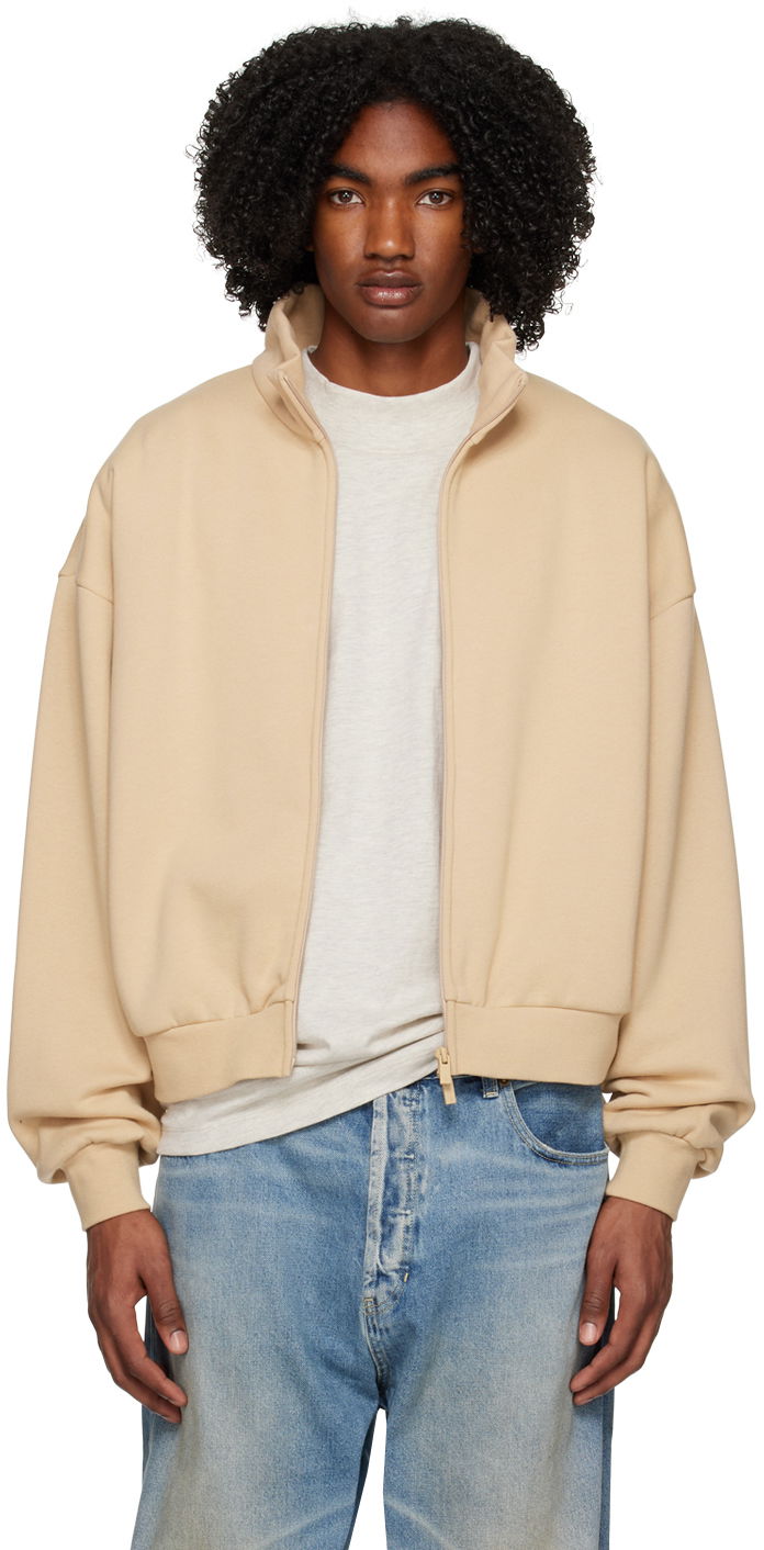Яке Fear of God Fear of God ESSENTIALS Full Zip Jacket Бежово | 192BT225074FW, 0