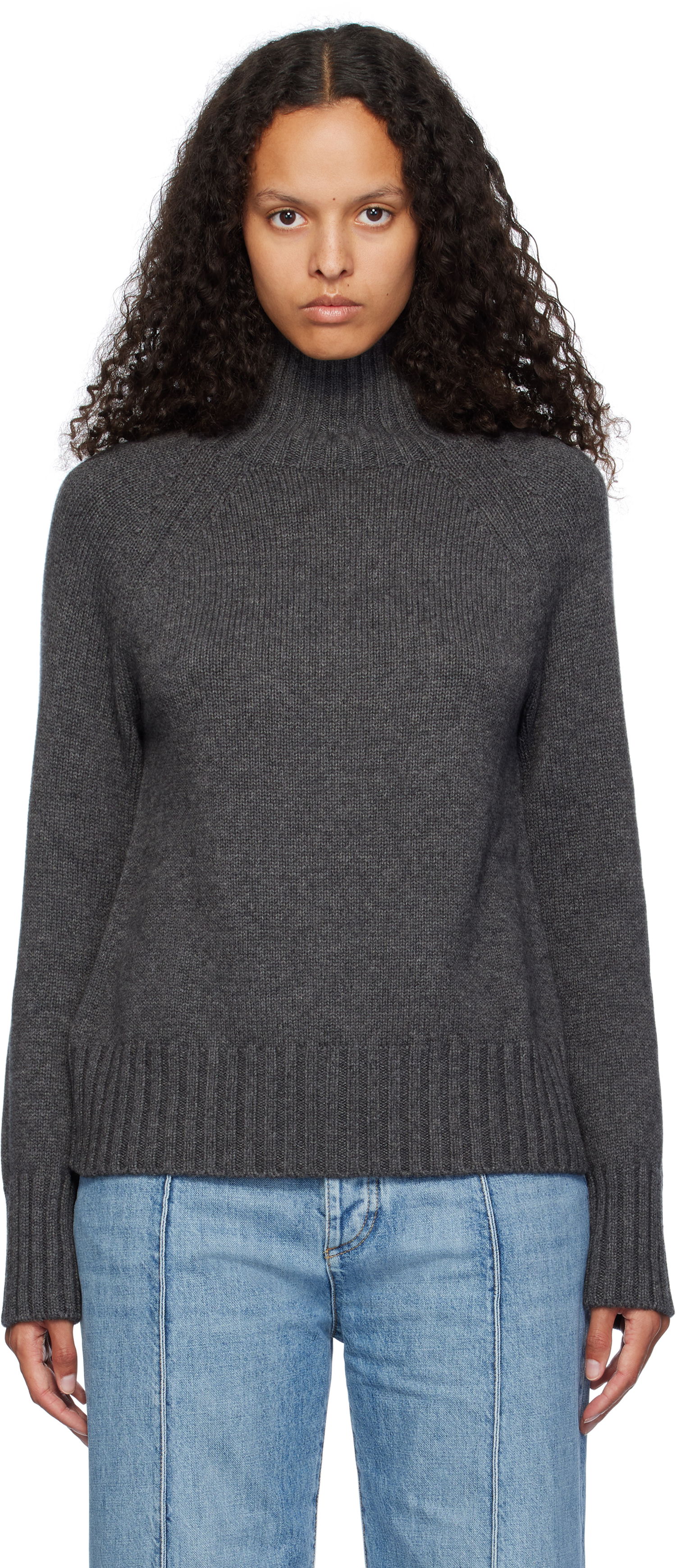Пуловер Max Mara Max Mara Mantova Turtleneck Sweater Сиво | 2429366073600 MM12036, 0