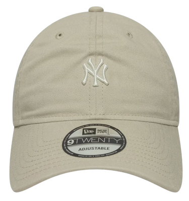 Шапка с козирка New Era New York Yankees Mini Logo Washed 9TWENTY Adjustable Cap Бежово | 60667599, 3