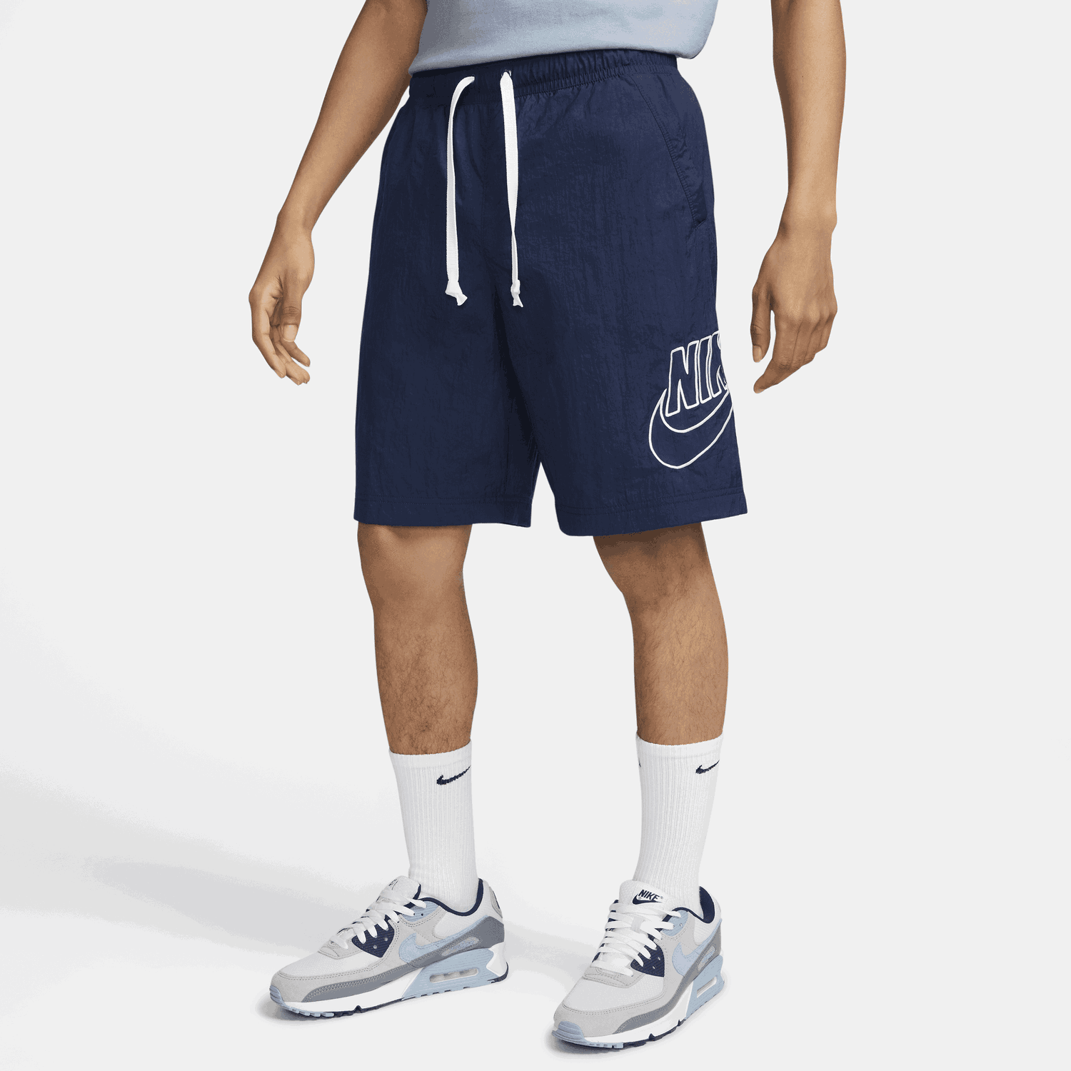 Къси панталони Nike Sportswear Alumni Woven Flow Shorts Тъмно синьо | DB3810-410, 0