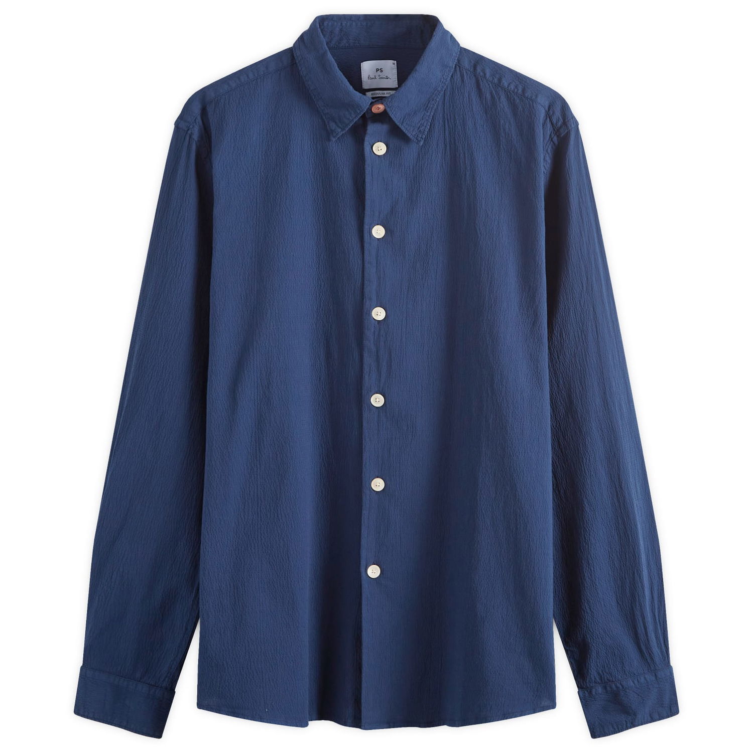 Риза Paul Smith Paul Smith Seersucker Shirt, Size Large Синьо | M2R-687U-M22050-49, 0