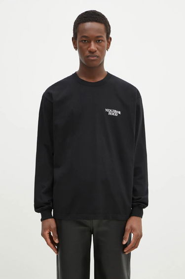 Тениска Neighborhood NEIGHBORHOOD Long Sleeve Graphic T-Shirt Черно | 242PCNH.LT02, 2