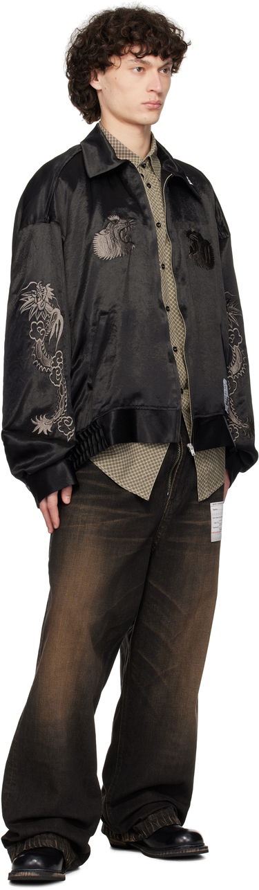Яке бомбър Maison MIHARA YASUHIRO MIHARA YASUHIRO Collared Souvenir Jacket Черно | J14BL144, 3