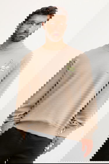Суитчър The North Face Connect Relaxed Grow Your Own Way Graphic Print Sweatshirt Бежово | NF0A8E3ZBOX1, 2