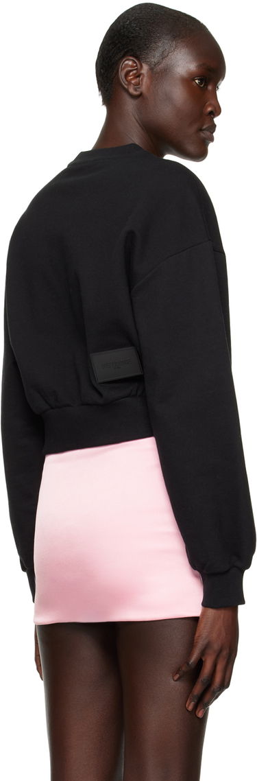 Пуловер We11done We11done Cropped Sweatshirt Черно | WD-TS3-22-860-W-BK, 2