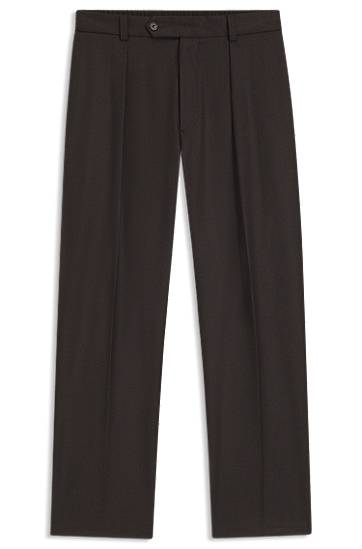 BECKHAM relaxed-fit trousers in virgin wool