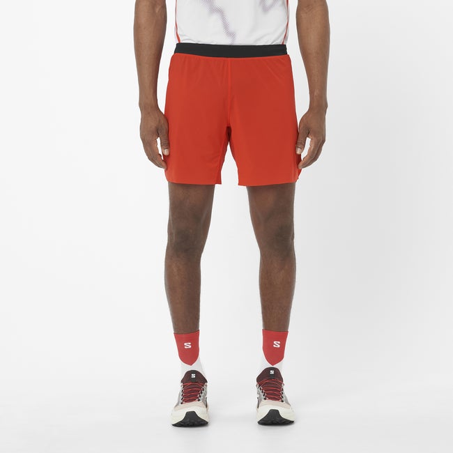 Къси панталони Salomon S/Lab Speed 7" Running Shorts Червено | LC2692300