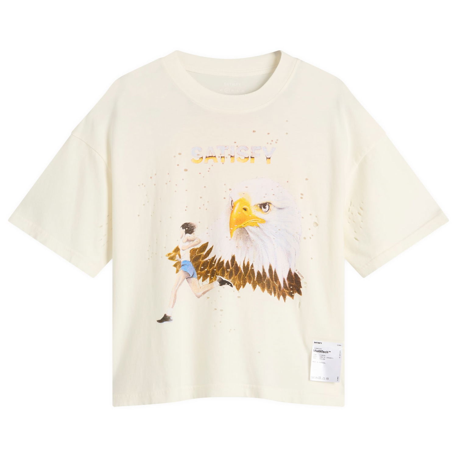 Тениска Satisfy MothTech T-Shirt Бяло | 21002-OW-LG3, 1