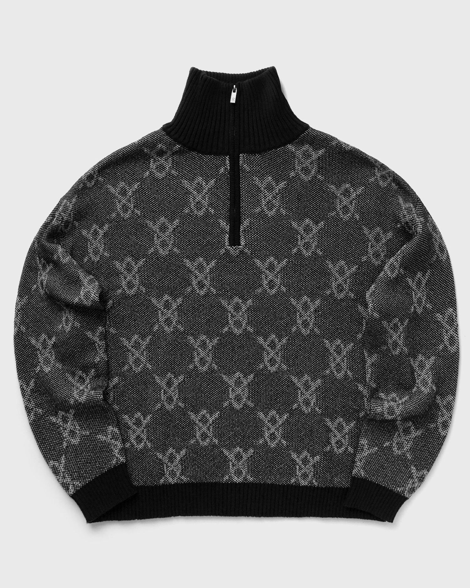 Пуловер DAILY PAPER Black Knit Half-Zip Sweater Черно | 2421032, 0