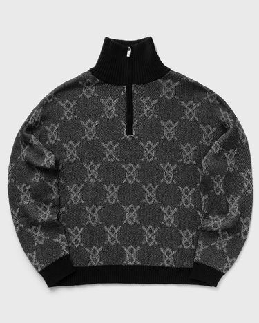 Пуловер DAILY PAPER Black Knit Half-Zip Sweater Черно | 2421032, 0