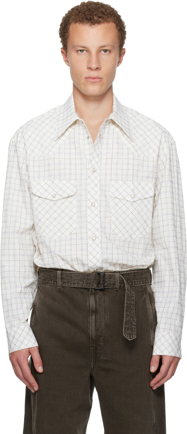 Checked Western Snap-Button Shirt