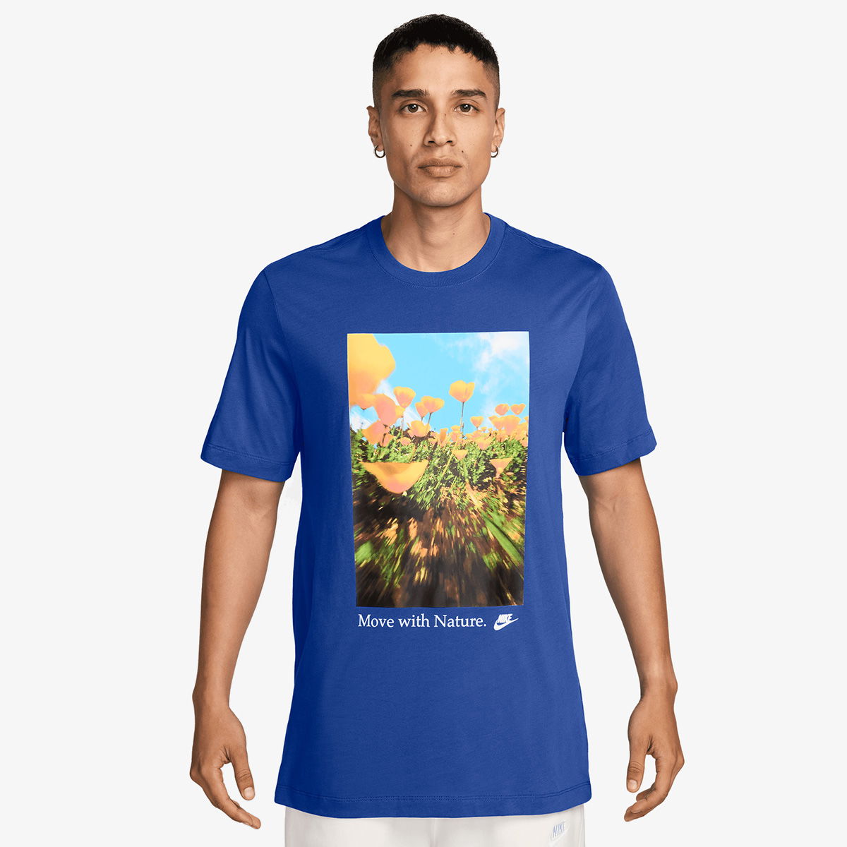 Тениска Nike Nike Sportswear Move With Nature T-Shirt Синьо | HJ0592-480, 0