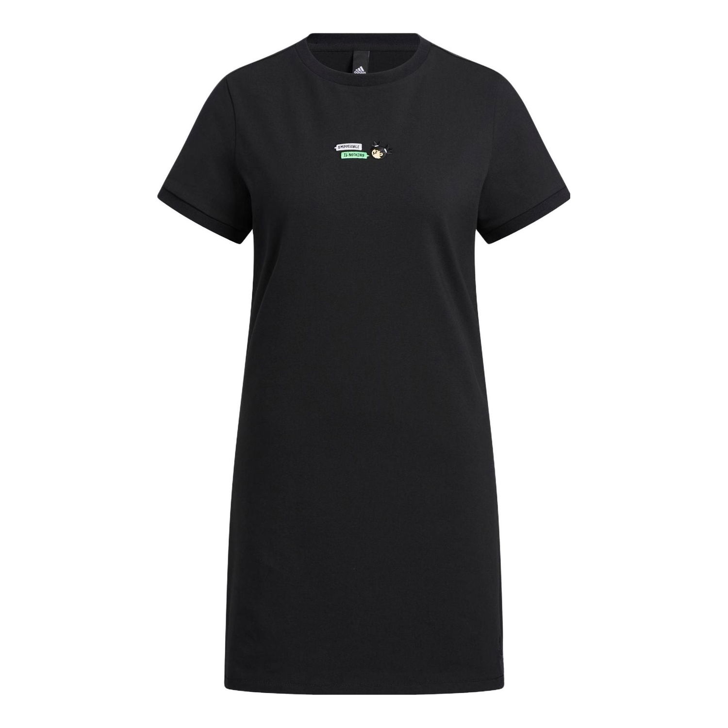 Pокля adidas Originals Black Graphic T-Shirt Dress Черно | HY2866, 0