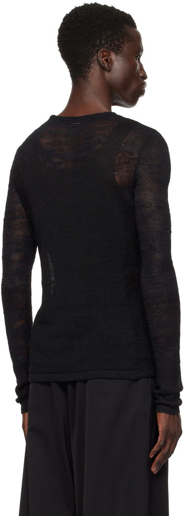 Пуловер Ann Demeulemeester Ann Demeulemeester Marten Ghost Knit Sweater Черно | 2401-M-KN13-KN039-099, 2
