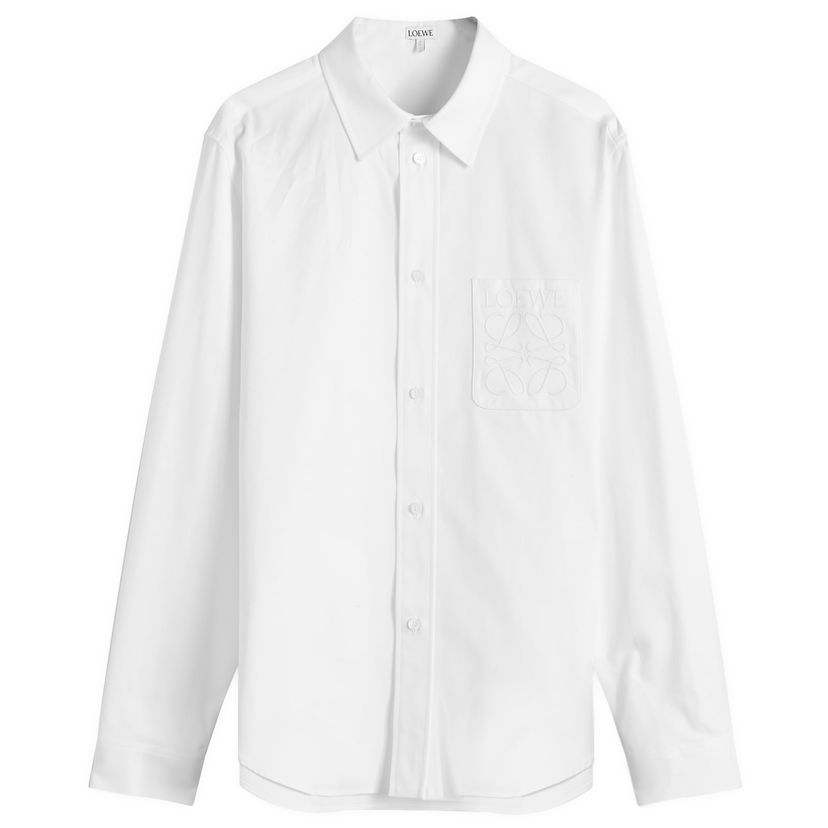 Риза Loewe Anagram Pocket Shirt, Size 38 Бяло | H526Y05X82-2100