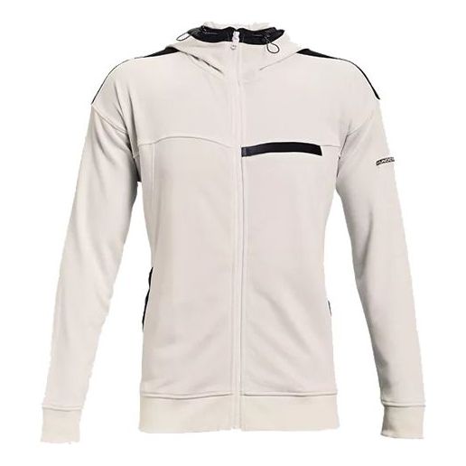 Суитчър Under Armour Rival Terry AMP Zipper Hoodie Бяло | 1361595-112, 0