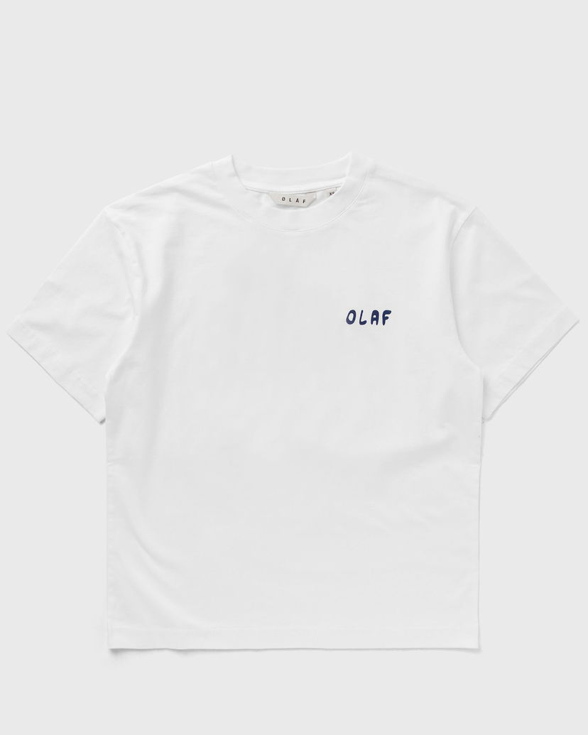 Тениска ØLÅF GRASSHOPPER TEE Бяло | W180104-OPTICAL-WHITE