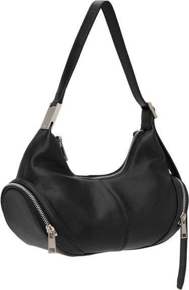 Чанта през рамо OSOI Leather Shoulder Bag With Side Pockets Черно | 24FWB03013001, 4
