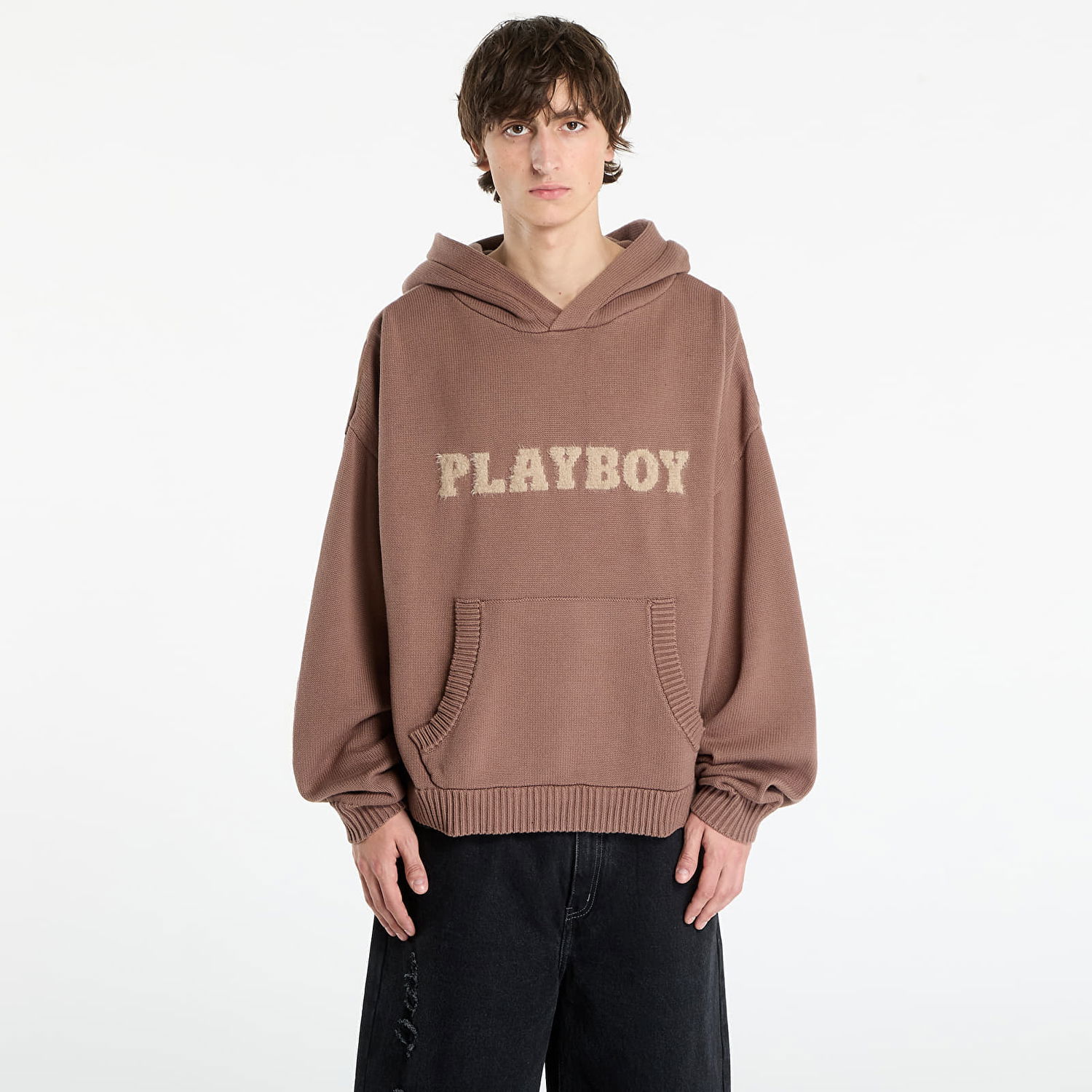 Суитчър Footshop Playboy x FTSHP Sweater Hoodie UNISEX Brown Кафяво | FTSHP_518, 0