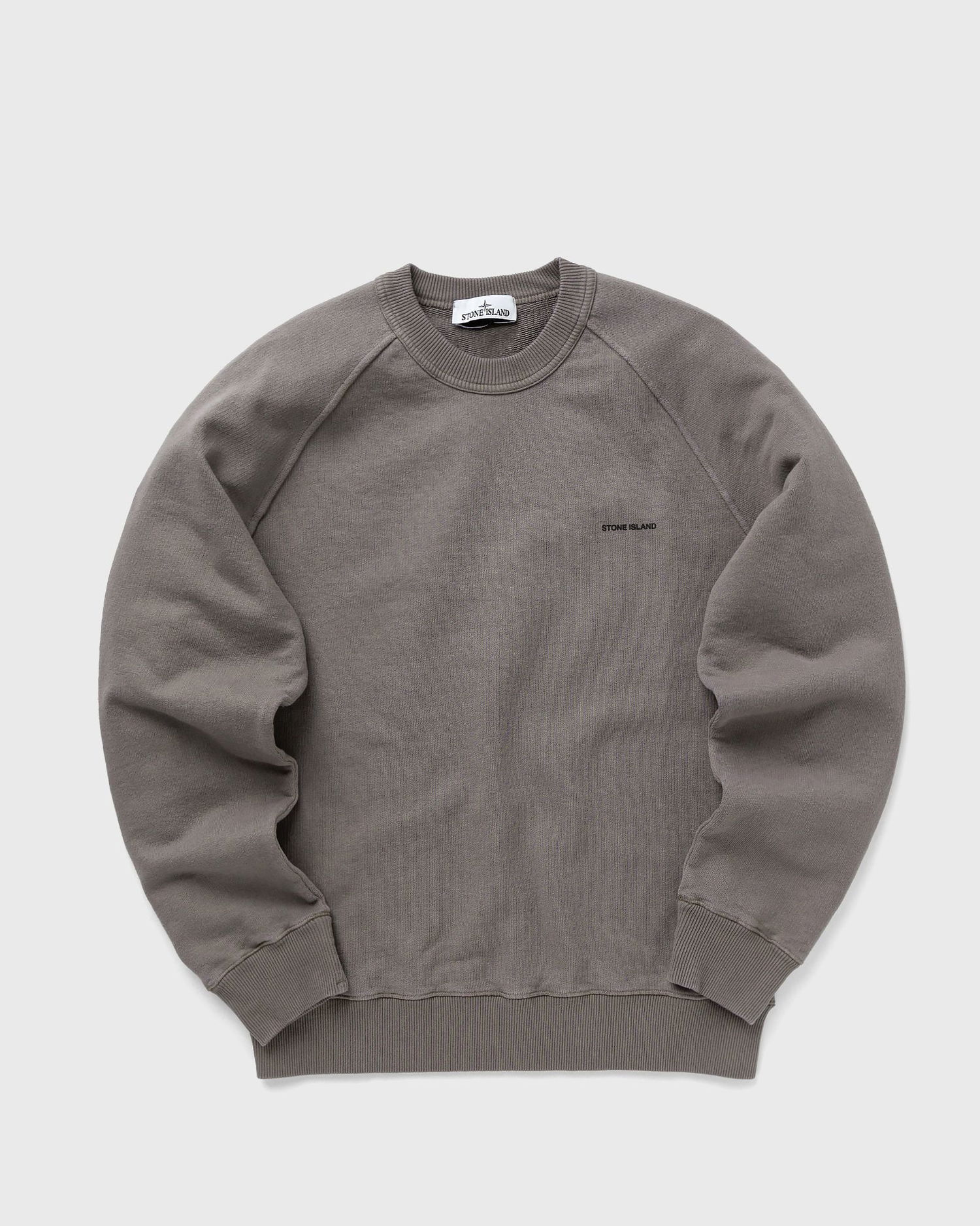 Пуловер Stone Island Logo Flocked Crewneck Сиво | 801560755.V0092, 0