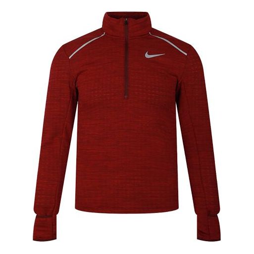 Пуловер Nike Therma Element 3.0 Half-Zip Running Top Червено | BV4714-620, 0