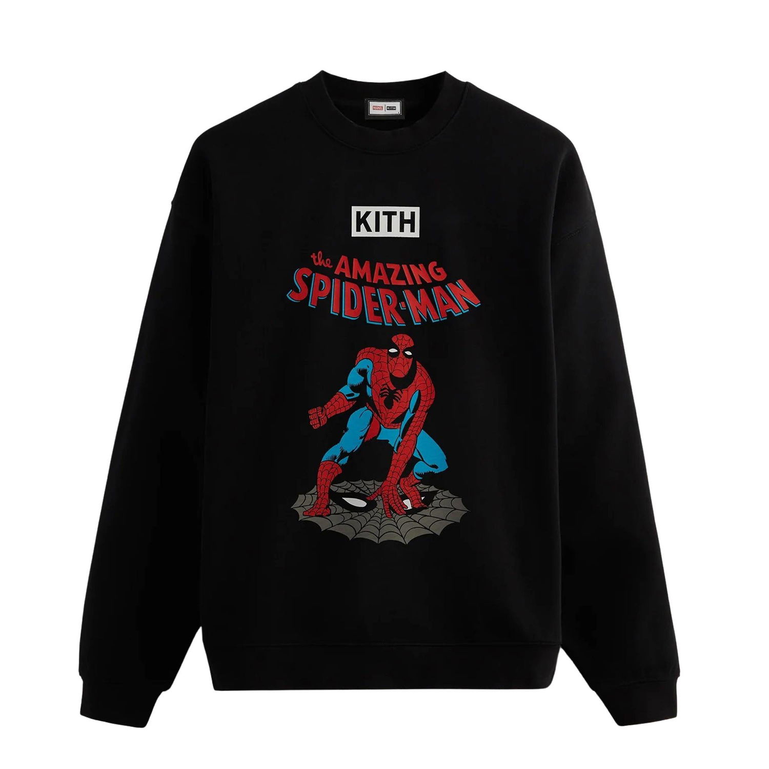 Пуловер KITH For Spider-Man Allies Vintage Crewneck Черно | KHM030597 001, 1
