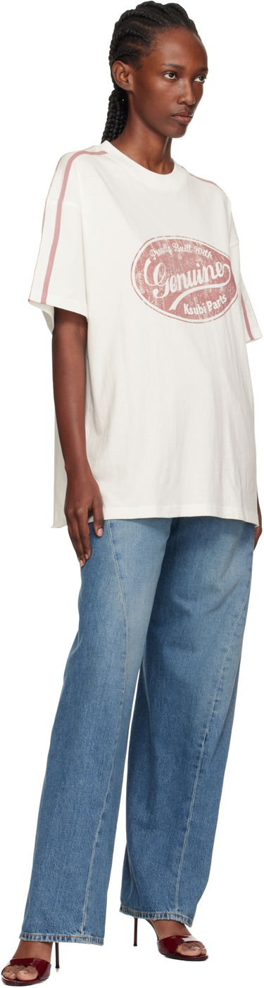 Тениска Ksubi Ksubi 'Genuine' Boyfriend Short Sleeve T-Shirt Бяло | WPF25TE007, 3