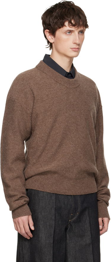 Пуловер LEMAIRE Boxy Crewneck Sweater Кафяво | TO1417 LK107, 1