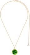 A.P.C. Anastasia Barbieri Fortuna Necklace with Four-Leaf Clover Pendant